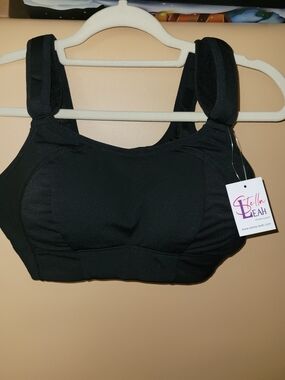 Black High-Impact Support Sports Bra